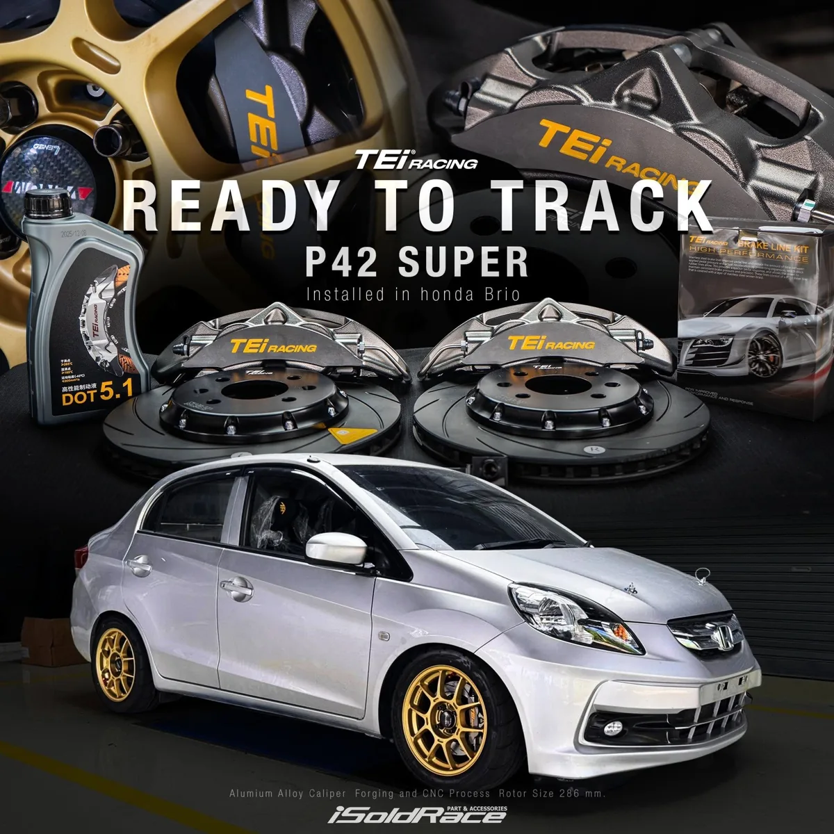 Ready to track: ติดตั้งชุดเบรค TEI Racing P42 Super